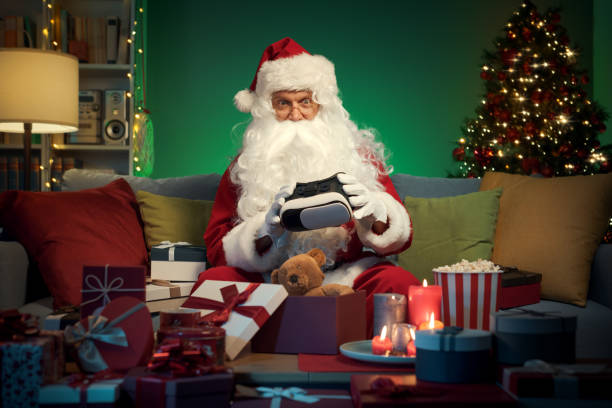 istock Santa Claus preparing Christmas gifts 1434838414