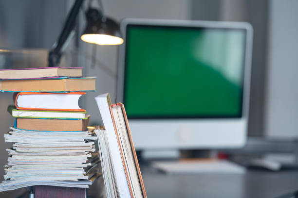 istock Photo of student desk with desktop computer 1434850413