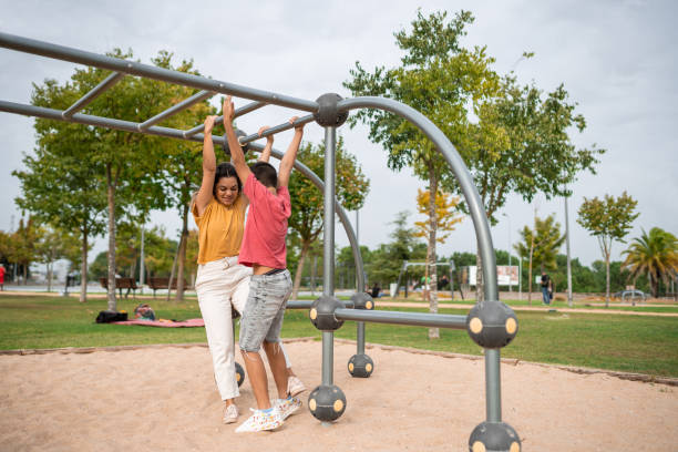 istock Family having fun in the public square 1434850533