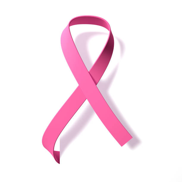 ruban rose symbole de la lutte contre le cancer du sein - breast cancer cancer breast cancer awareness ribbon pink photos et images de collection