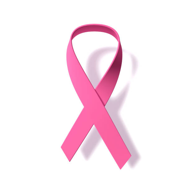 nastro rosa simbolo della lotta contro il cancro al seno - breast cancer cancer breast cancer awareness ribbon pink foto e immagini stock