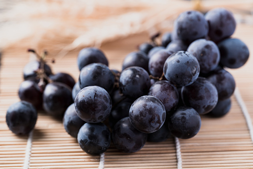 Bunch of black grape, Healthy fruit