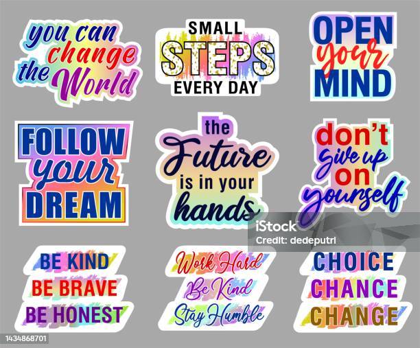 Insight Sticker Desing Inspirationa Stickers Design Graphic Vector Stock Illustration ...