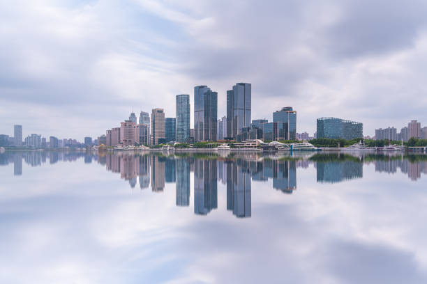 istock Panoramic skyline of Shanghai and Huangpu river 1434887737