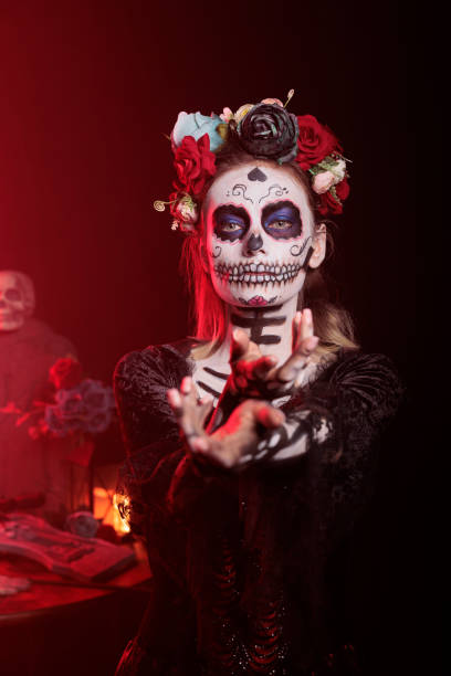 istock Creepy horror woman reaching with hand 1434910201
