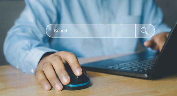 istock Concept of using technology to search for information, Search Engine Optimization, the use of intelligent computers to search for targeted information. 1434916692