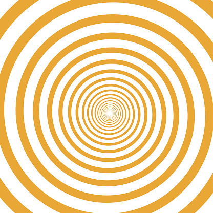 Psychedelic spiral with radial rays. Hypnotic spiral vector