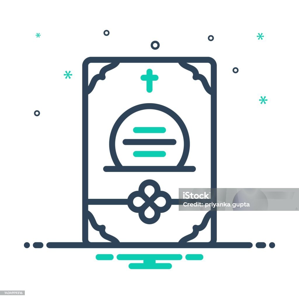 Mourn Icon Obituaries Mourning Stock Illustration - Download Image Now - Care ...