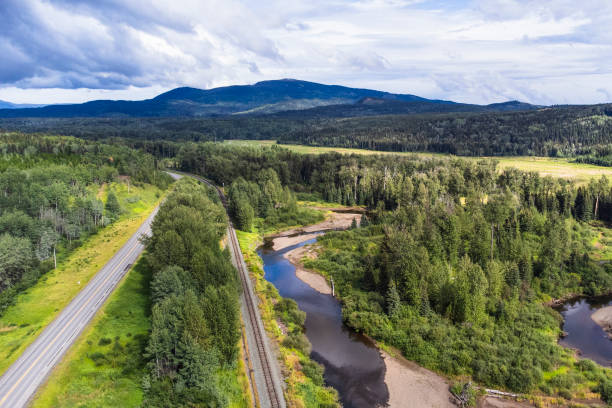 North Skeena River, British Columbia, Canada prince george photos stock pictures, royalty-free photos & images