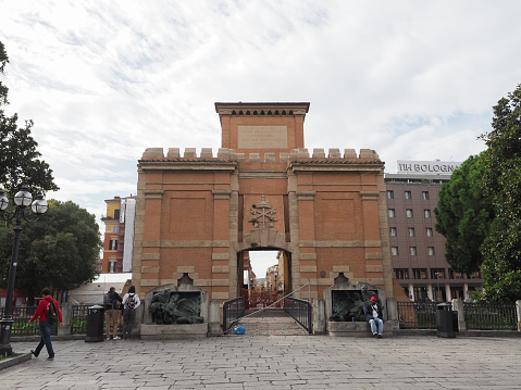 Bologna, Italy - Circa September 2022: Porta Galliera city gate