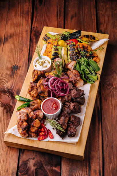 istock Assortment various barbecue food grill meat 1434924017