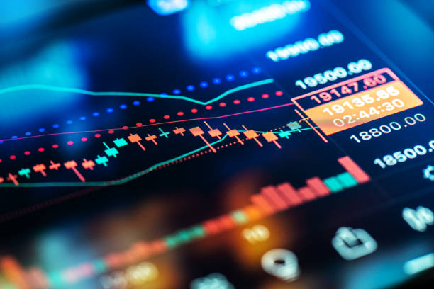 istock Stock trading chart close-up 1434933534