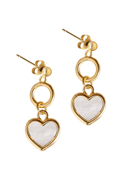 istock Golden earrings isolated 1434937945