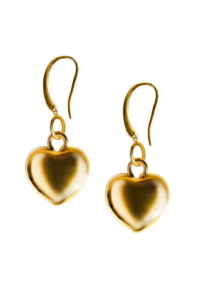 istock Gold earrings isolated 1434937948