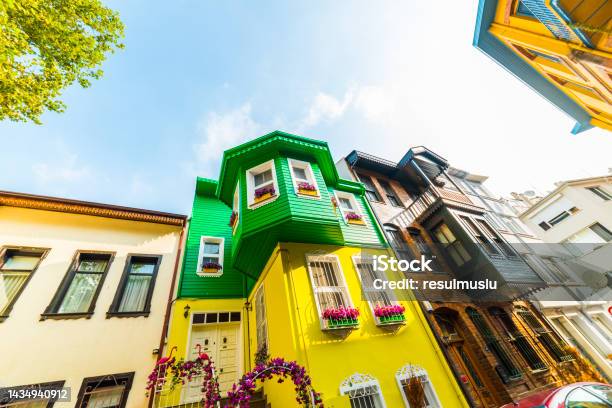 Historical Colorful Houses In Kuzguncuk Kuzguncuk Is A Neighborhood In The Uskudar District In Istanbul Turkey Stock Photo - Download Image Now