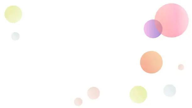 Vector illustration of This is a background illustration of softly floating watercolor-style circles.