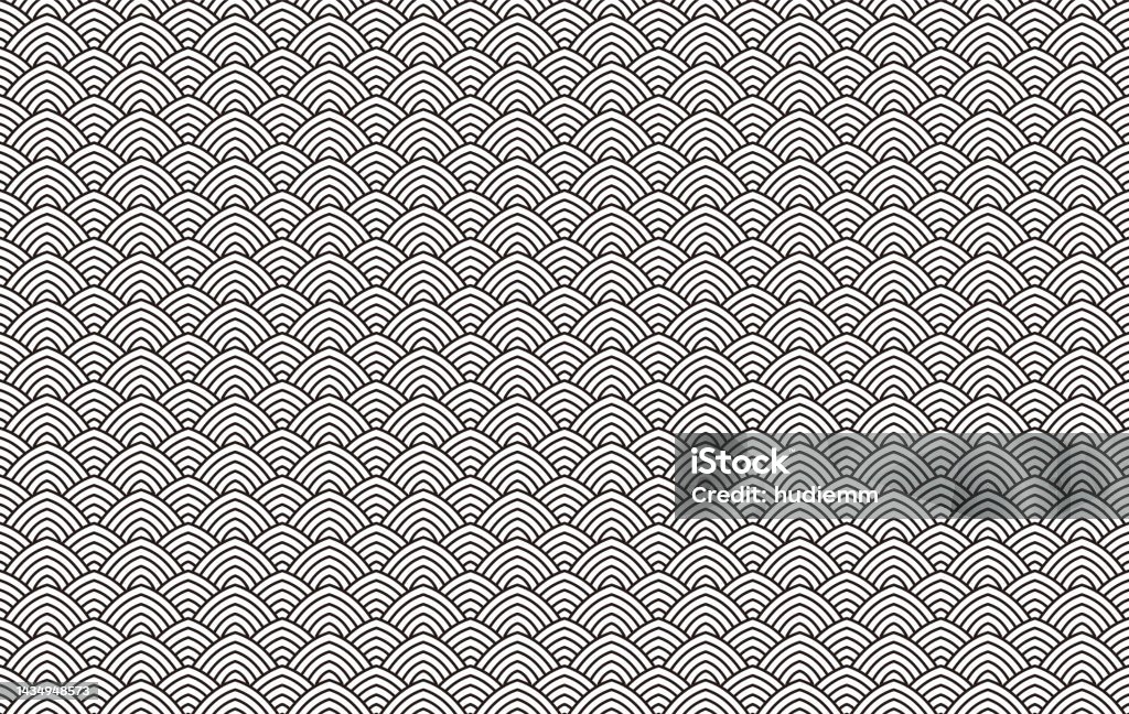 Chinese Wave Pattern Texture Vector Chinese Traditional Wave Pattern Background Stock Illustration ...