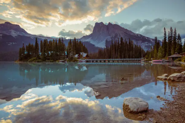 Photo of Emerald Lake at Sunrise