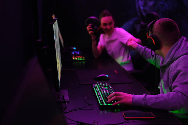 istock A guy and a girl play online games as a team 1434957949