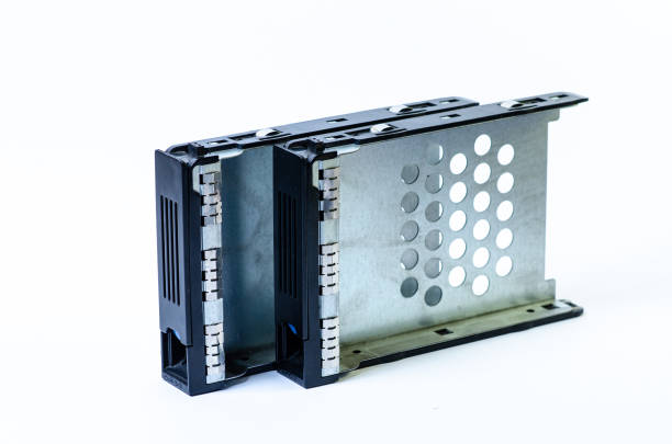 istock Hard disk drive HDD of different size isolated on white. 1434962074