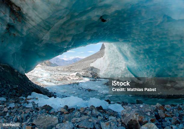 Fantastic Glacier Tube In French Alps Sele Glacier France Stock Photo - Download Image Now