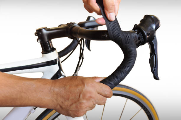 istock Bike mechanic making a handlebar tape installation 1434972115
