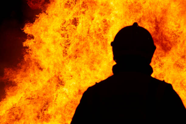 istock Firefighters putting out a fire. Destruction and disaster 1434980481