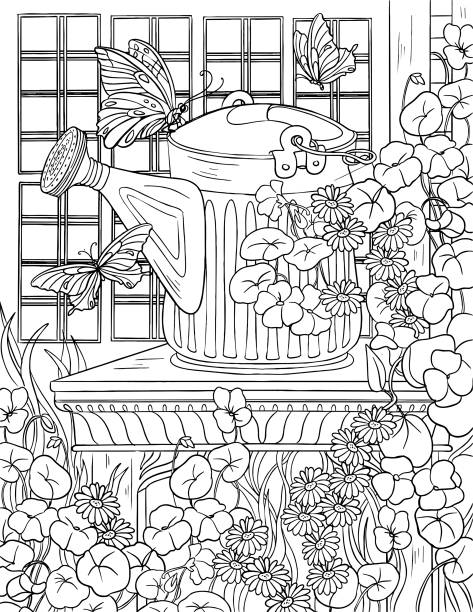 Garden Coloring Pages For Adults - Magical Garden Coloring Book Coloring Pages 