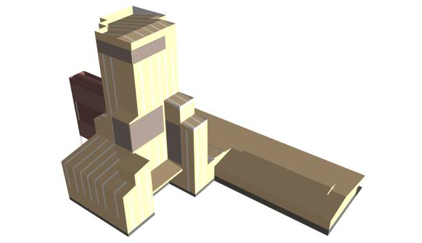istock 3D illustration of building project 1434990773