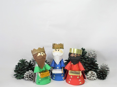 Catholic Christmas wallpaper. the three wise men from the east with presents. Melchior, Caspar and Balthazar