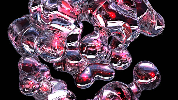 istock 3D rendering abstract artistic surreal object based on metabolic spheres in the process of fusion 1434996652