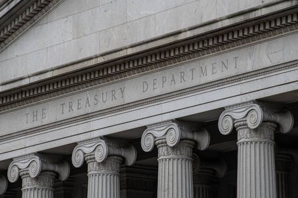 Department of Treasury United States Treasury Department upper midtown manhattan stock pictures, royalty-free photos & images