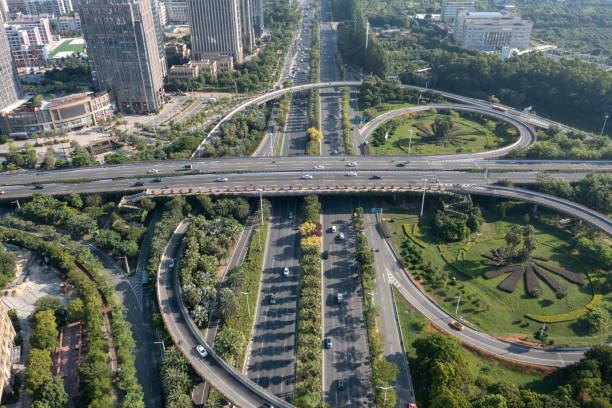 istock Looking down on the city overpass? 1435001956