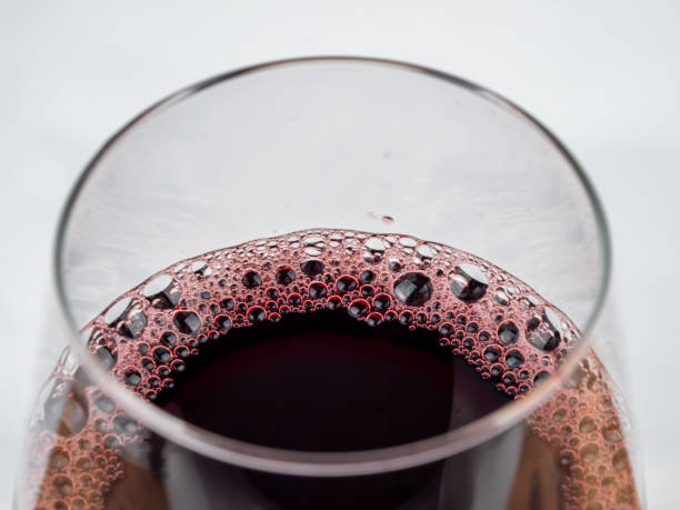 istock A glass of wine on a white background. 1435004055