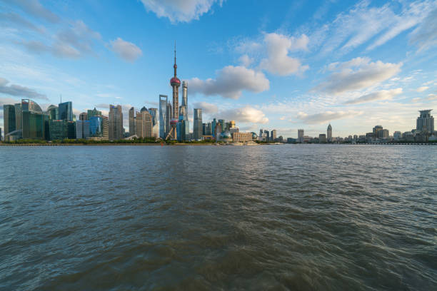 Oriental Pearl Tower and modern skyscrapers in Shanghai