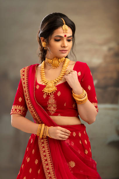 istock Pretty Indian young Hindu Bride portrait 1435010711