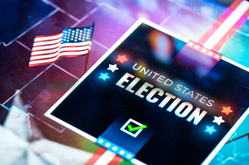 United States Election Background. Vote concept.