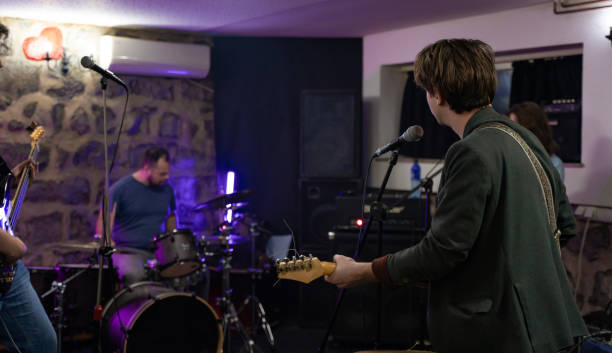 istock Music band having a rehearsal in studio 1435022106