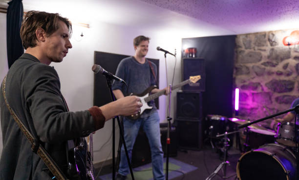 istock Music group having a rehearsal in studio 1435022112
