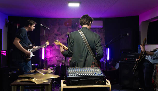 istock Music band having a rehearsal in studio 1435022178