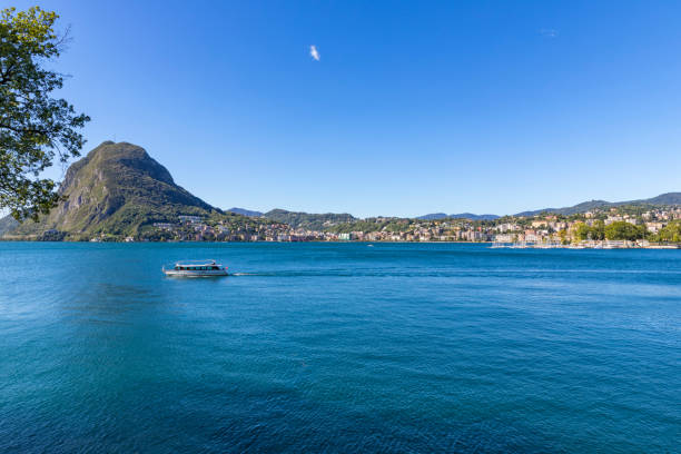 istock Lugano with Monte San Salvatore 1435026040