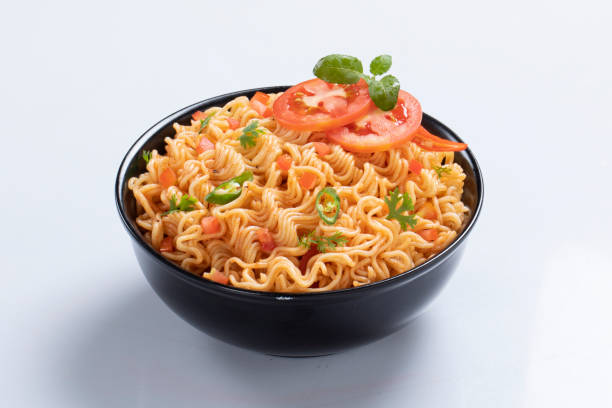 istock plane, chicken, egg, beef, prawn instant noddle's isolated on white background for design or packaging 1435026213