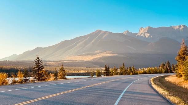 istock Athabasca River at sunrise Yellowhead highway 1435027893