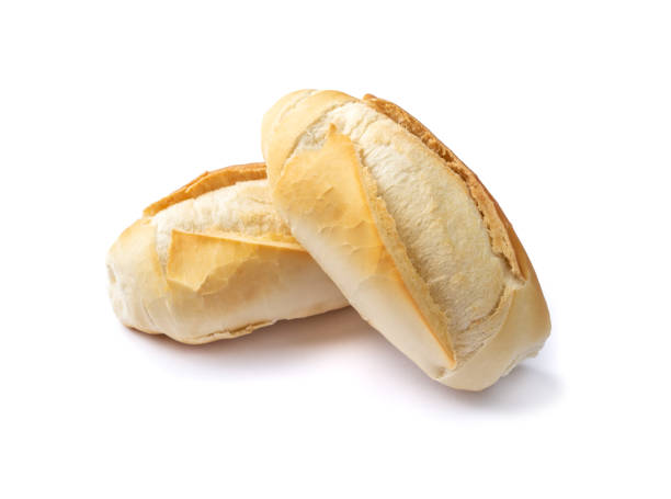 French bread, salt bread or pistolet isolated over white background French bread, salt bread or pistolet isolated over white background. loaf of bread stock pictures, royalty-free photos & images