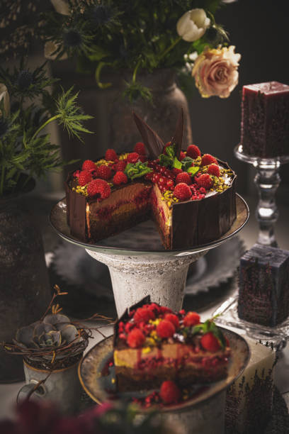 istock Tasty layered mousse cake 1435030151