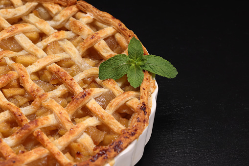 Apple Pie or Tart with pastry lattice