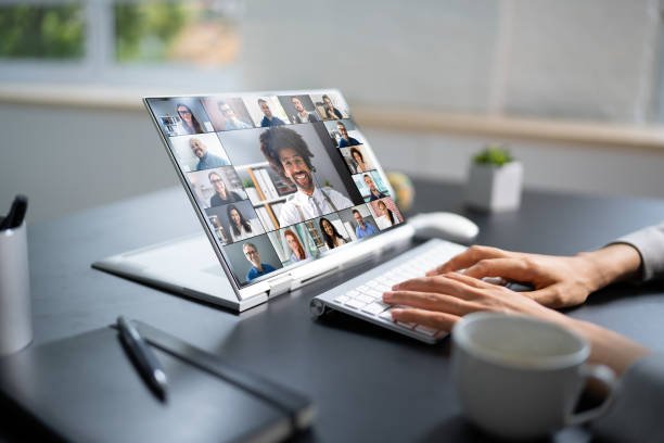 istock Online Remote Video Conference Webinar Meeting 1435043283