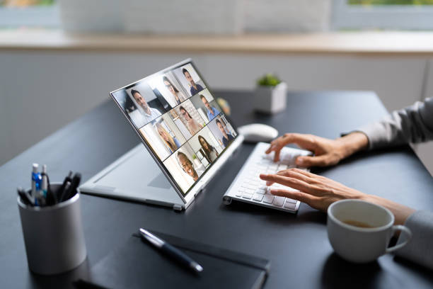 istock Online Remote Video Conference Webinar Meeting 1435043304