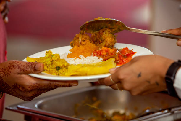 istock Vegetarian food served in wedding 1435051004