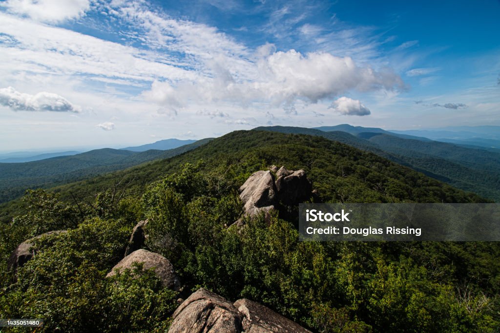 Mary's Rock Trail - Shenandoah National Park Appalachian Trail Stock Photo